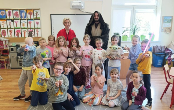 Niech moc będzie z naszą zerówką - niezwykły gość w szkole
